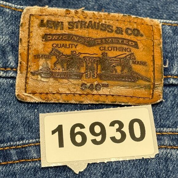 Vintage Levis 540 Y2K Jeans Mens 38X32 Relaxed Medium Wash Workwear 1999 - Picture 10 of 10